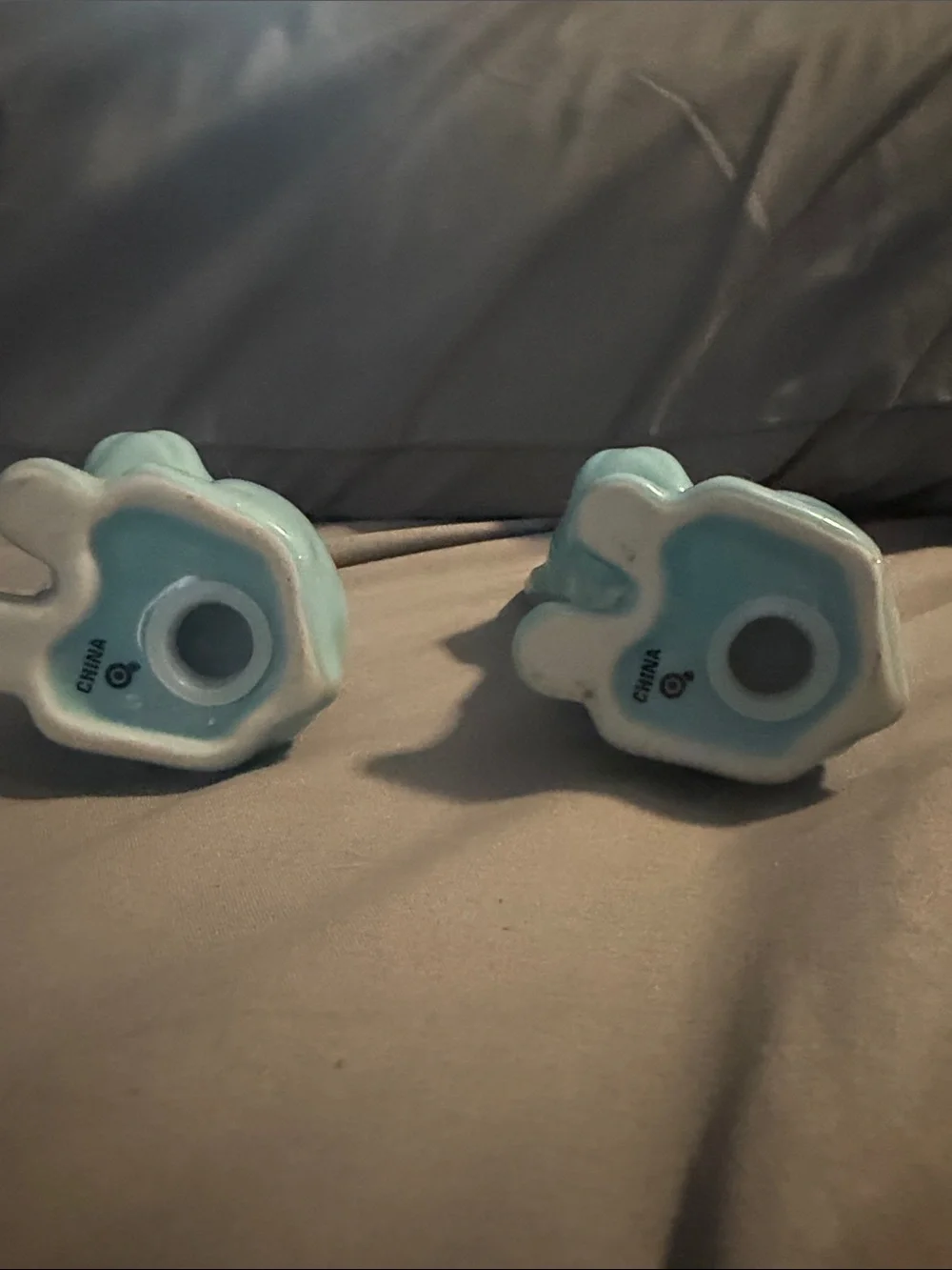 Target Blue Ceramic French Bulldog Salt and Pepper Shakers